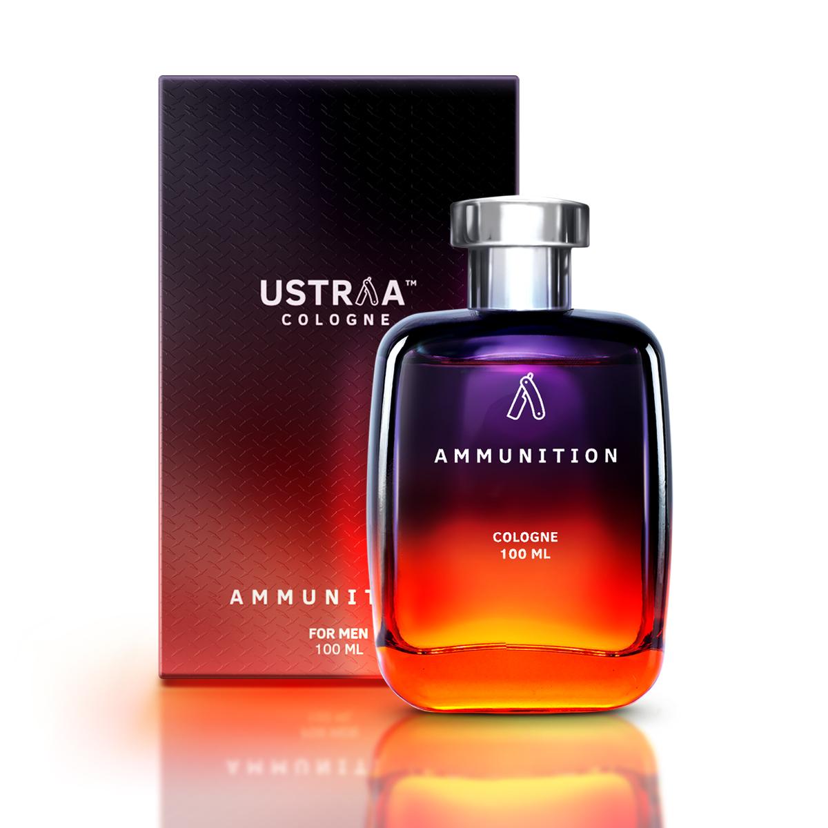 Ustraa Ammunition Cologne - Deep, Mysterious and Intense Fragrance that last long into the Night - No Gas - Perfume for Men - 100 ml 