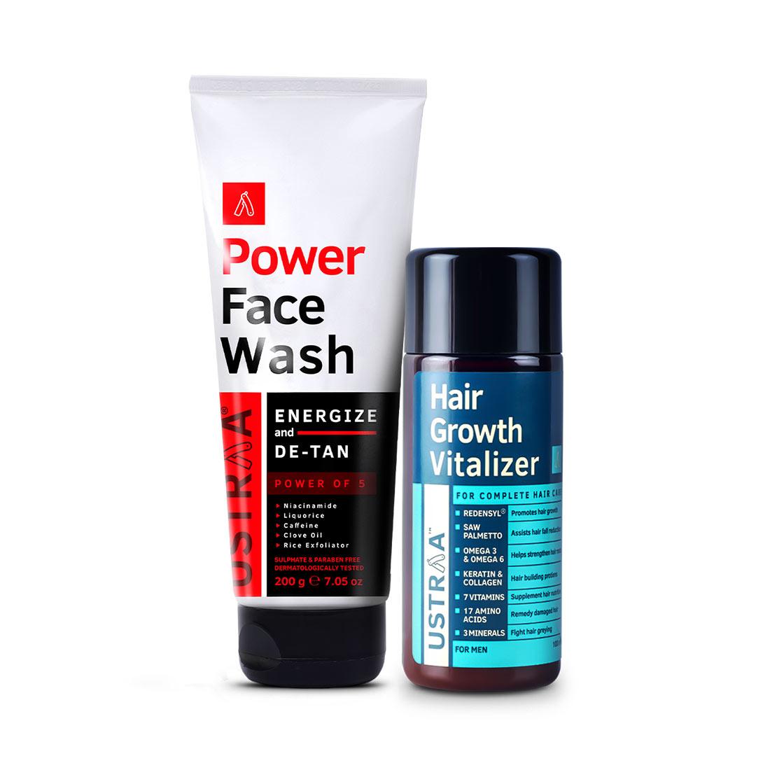 Power Face Wash Energize & Hair Growth Vitalizer