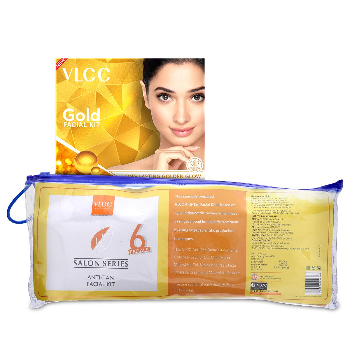 VLCC Salon Series Anti-Tan & Gold Facial Kit