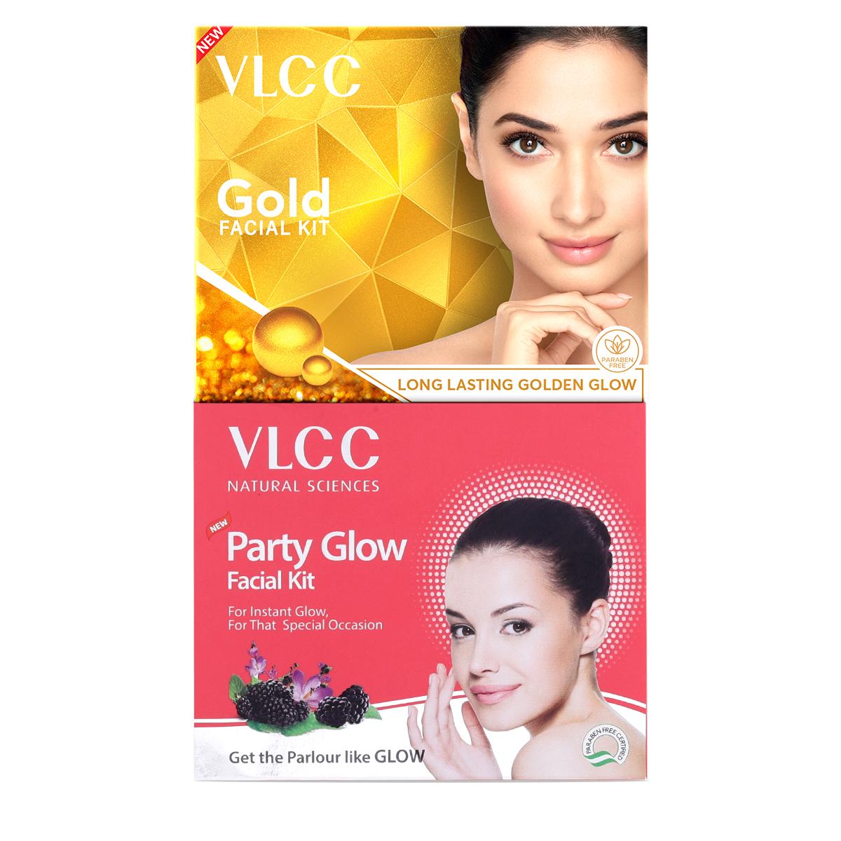 VLCC Party Glow & Gold Facial Kit | Nourish and Rejuvenate Your Skin