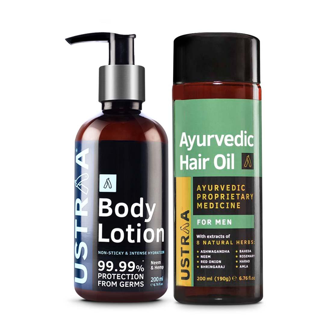 Body Lotion Germ Free & Ayurvedic Hair Oil