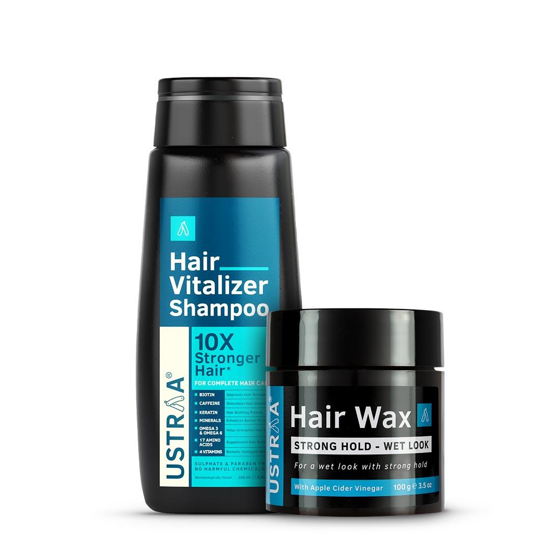 Hair Vitalizer Shampoo & Hair Wax Wet Look