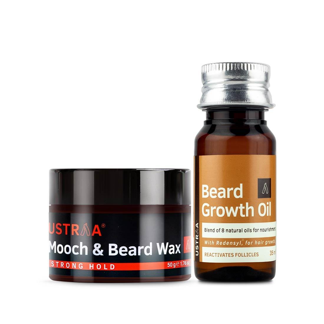 Beard Growth Oil and Beard & Mooch Styling Wax