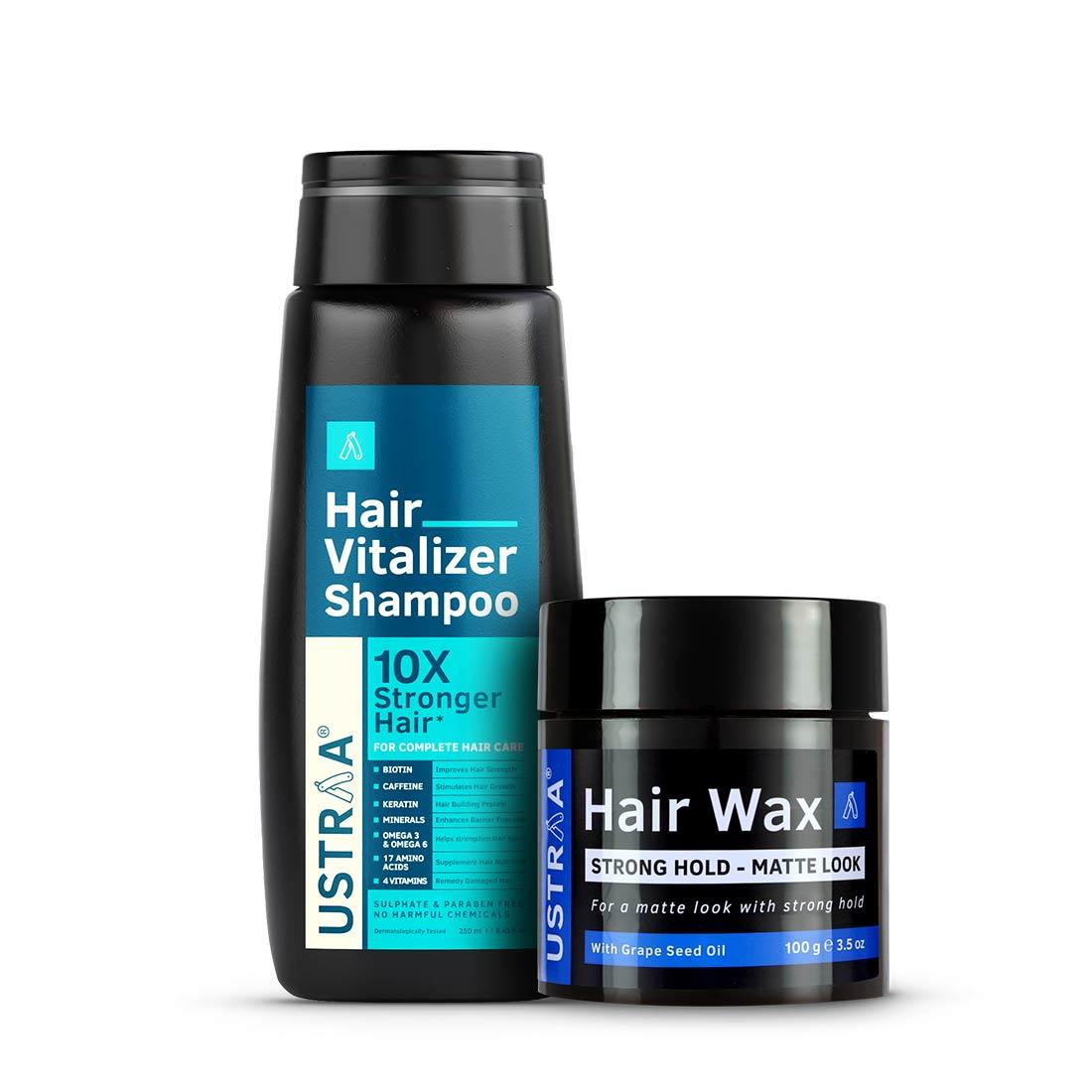 Hair Vitalizer Shampoo & Hair Wax Matte Look