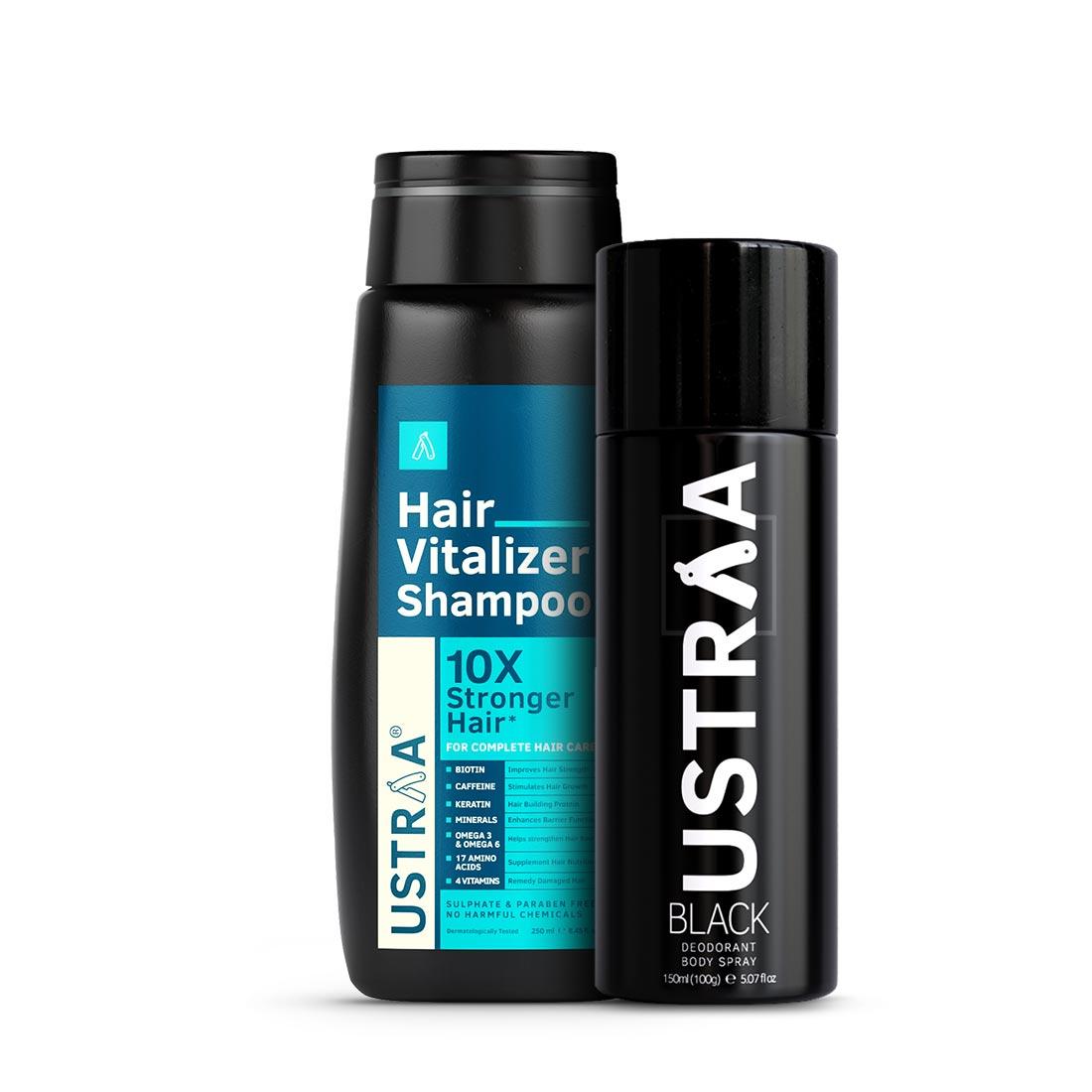 Hair Vitalizer Shampoo & Black Deodorant