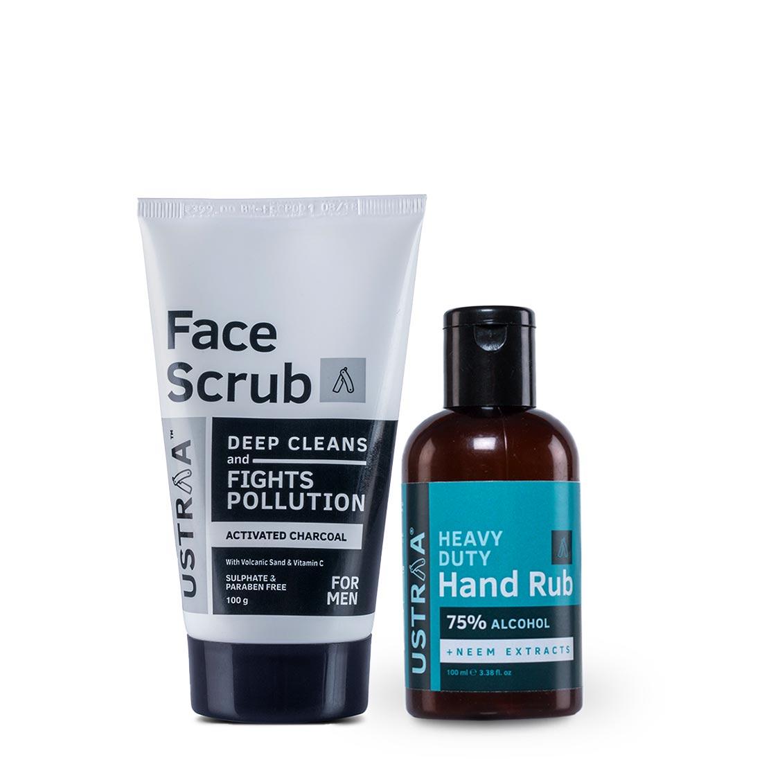 Face Scrub - Activated Charcoal and Hand Rub