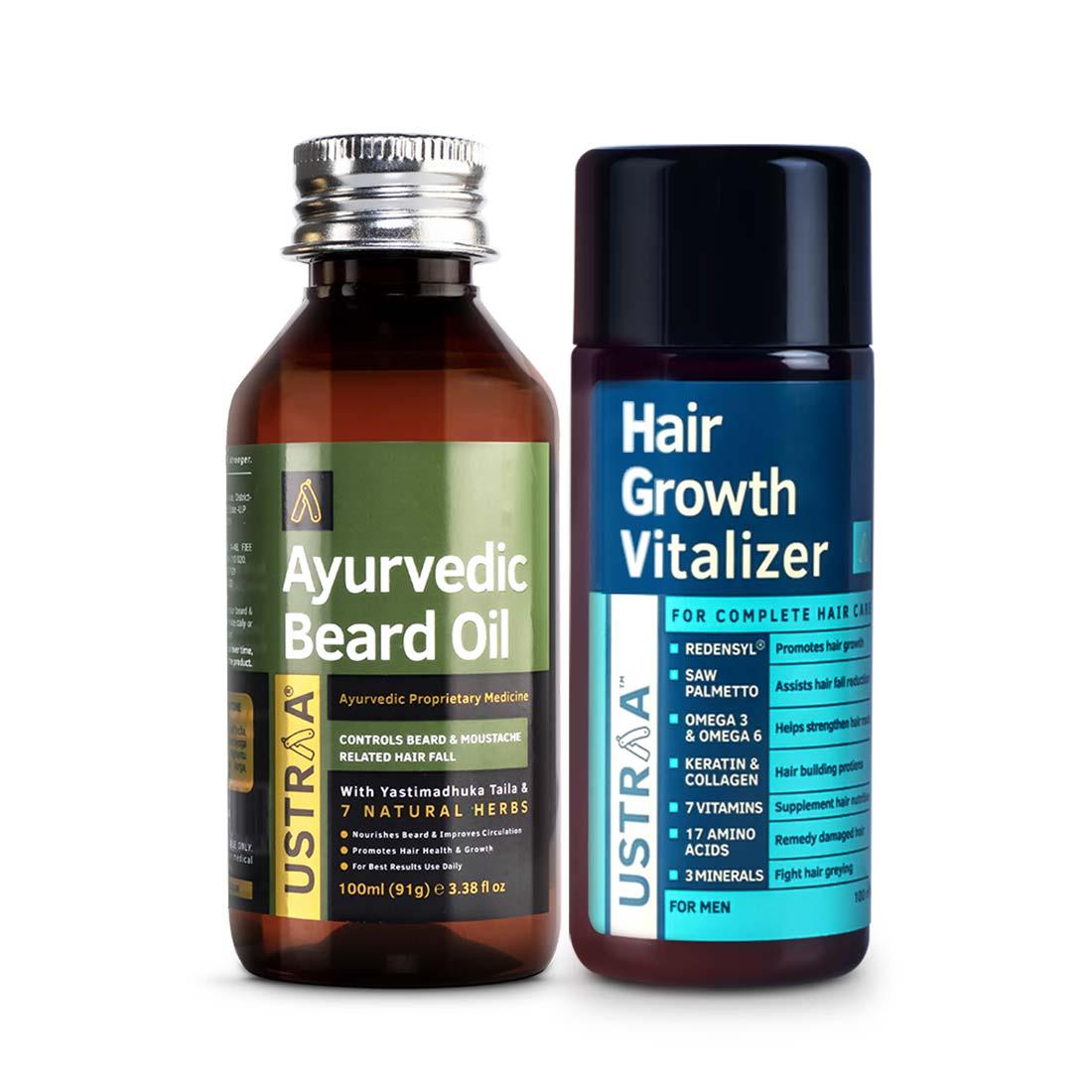 Ayurvedic Beard Oil & Hair Growth Vitalizer