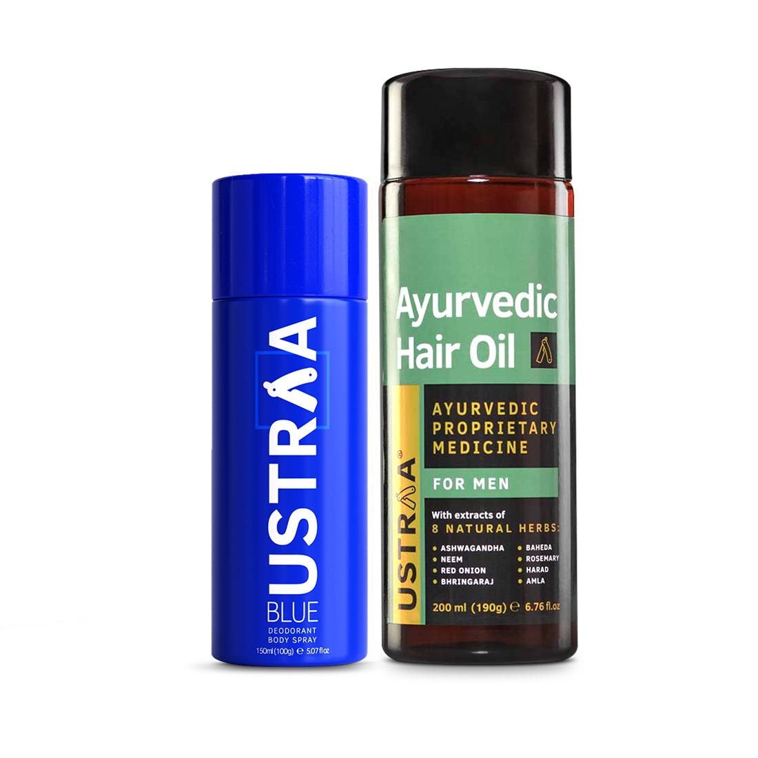 Deodorant Blue & Ayurvedic Hair Oil