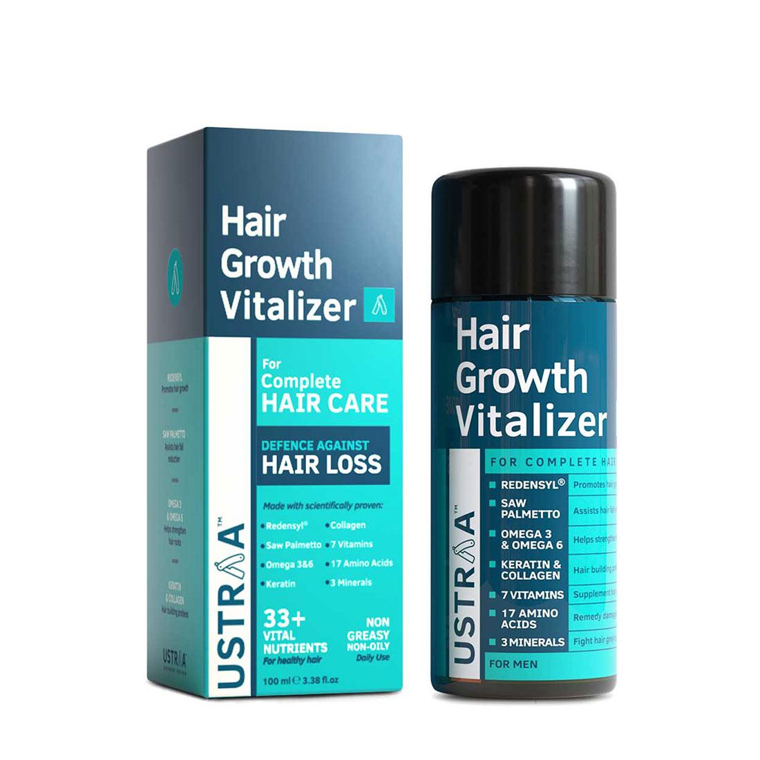 Get Bright Skin & Boosts Hair Growth | Vitamin C Face Serum & Hair Growth  Vitalizer | Ustraa
