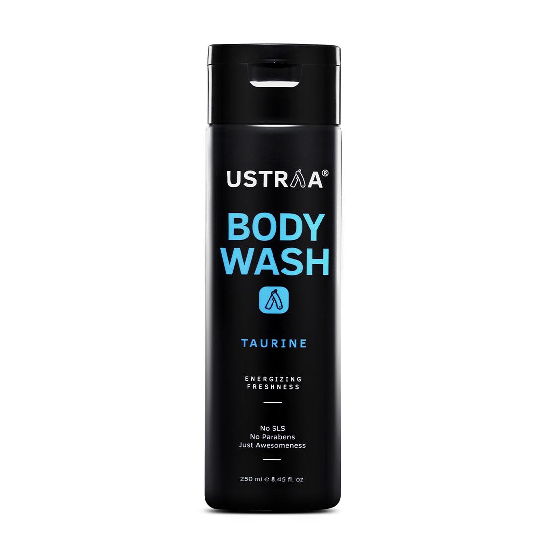 Ustraa Body Wash for Men 200 ml - With Taurine for Energizing showers and Skin Damage Repair