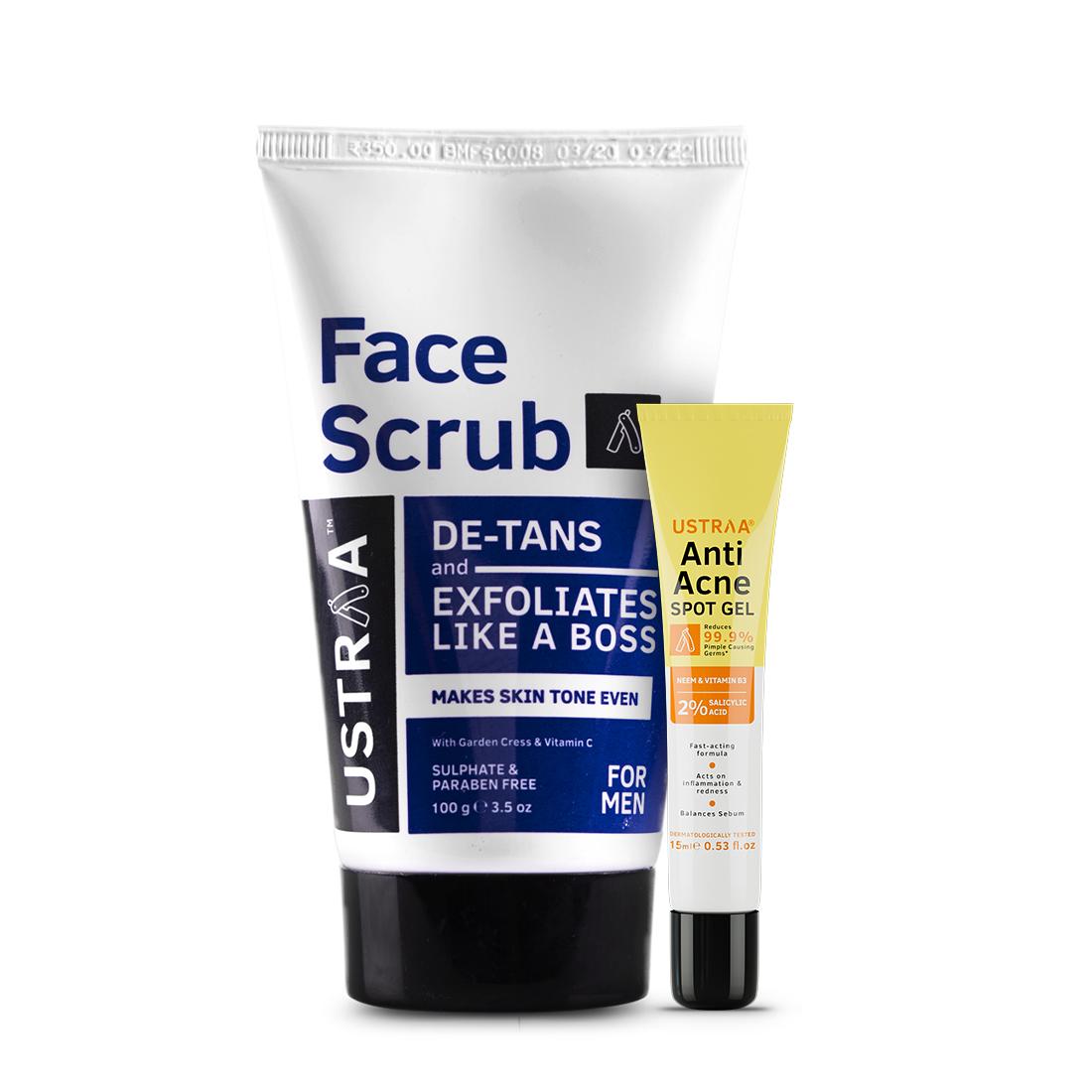 Anti Acne Spot Gel & De Tan Scrub