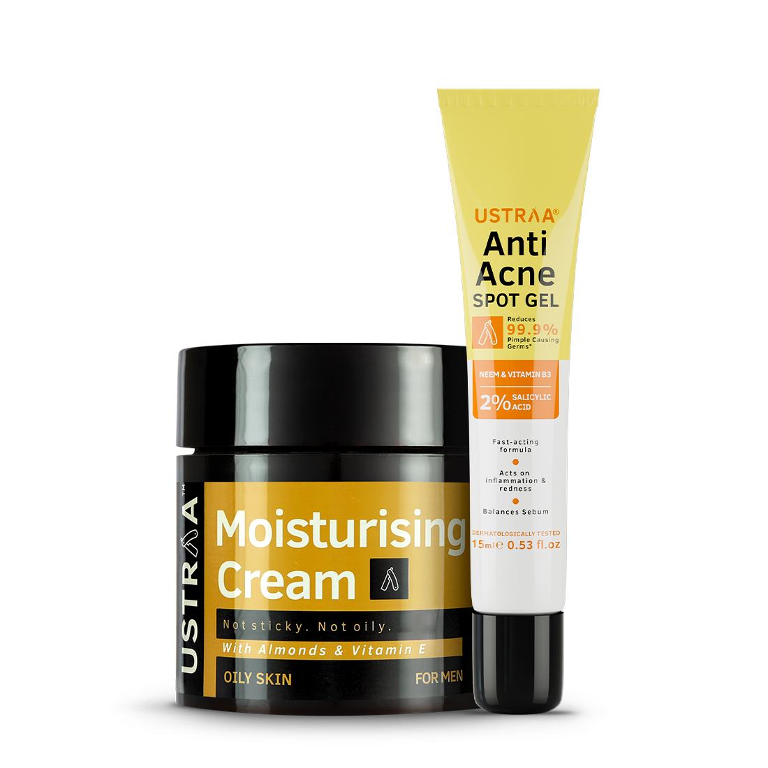 Anti Acne Spot Gel & Moisturising cream Oily Skin