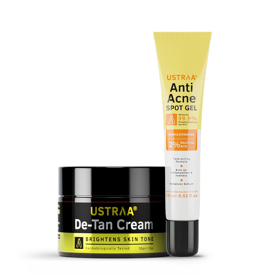 Anti Acne Spot Gel & De Tan Cream