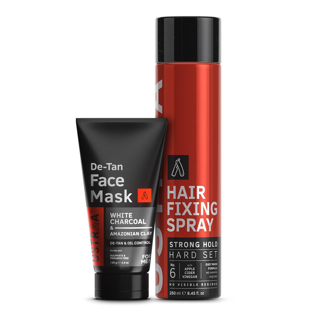 Hair Fixing Spray & Face Mask Oily Skin