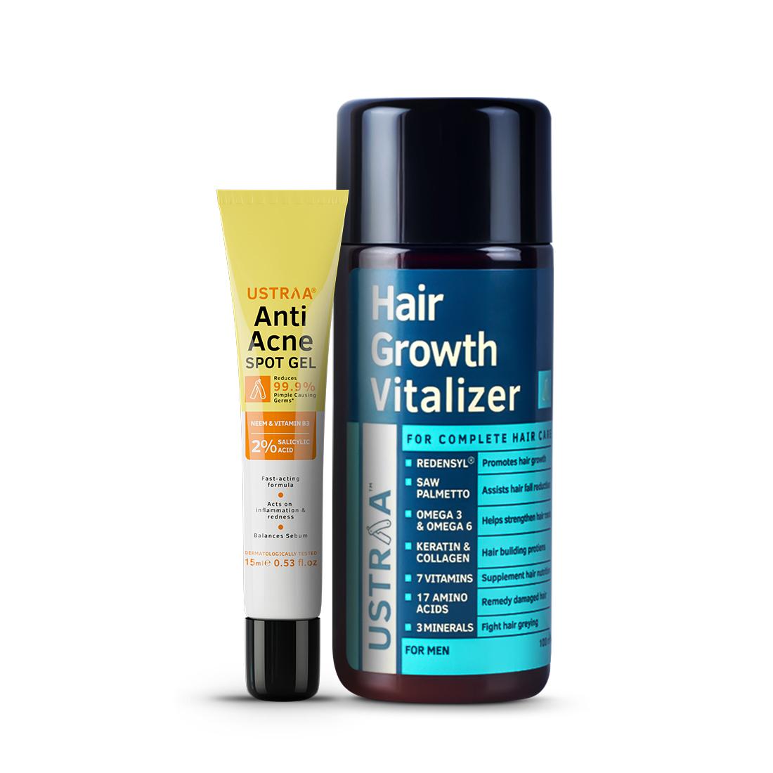 Anti Acne Spot Gel & Hair Growth Viatlizer