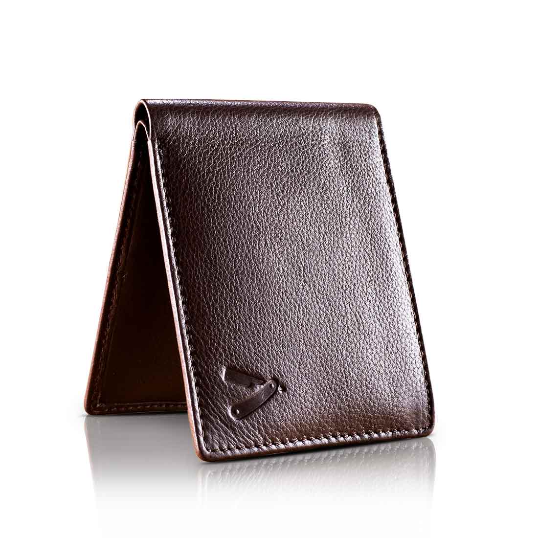 Men's Leather Wallet Essence in Navy and Red – ANTORINI®