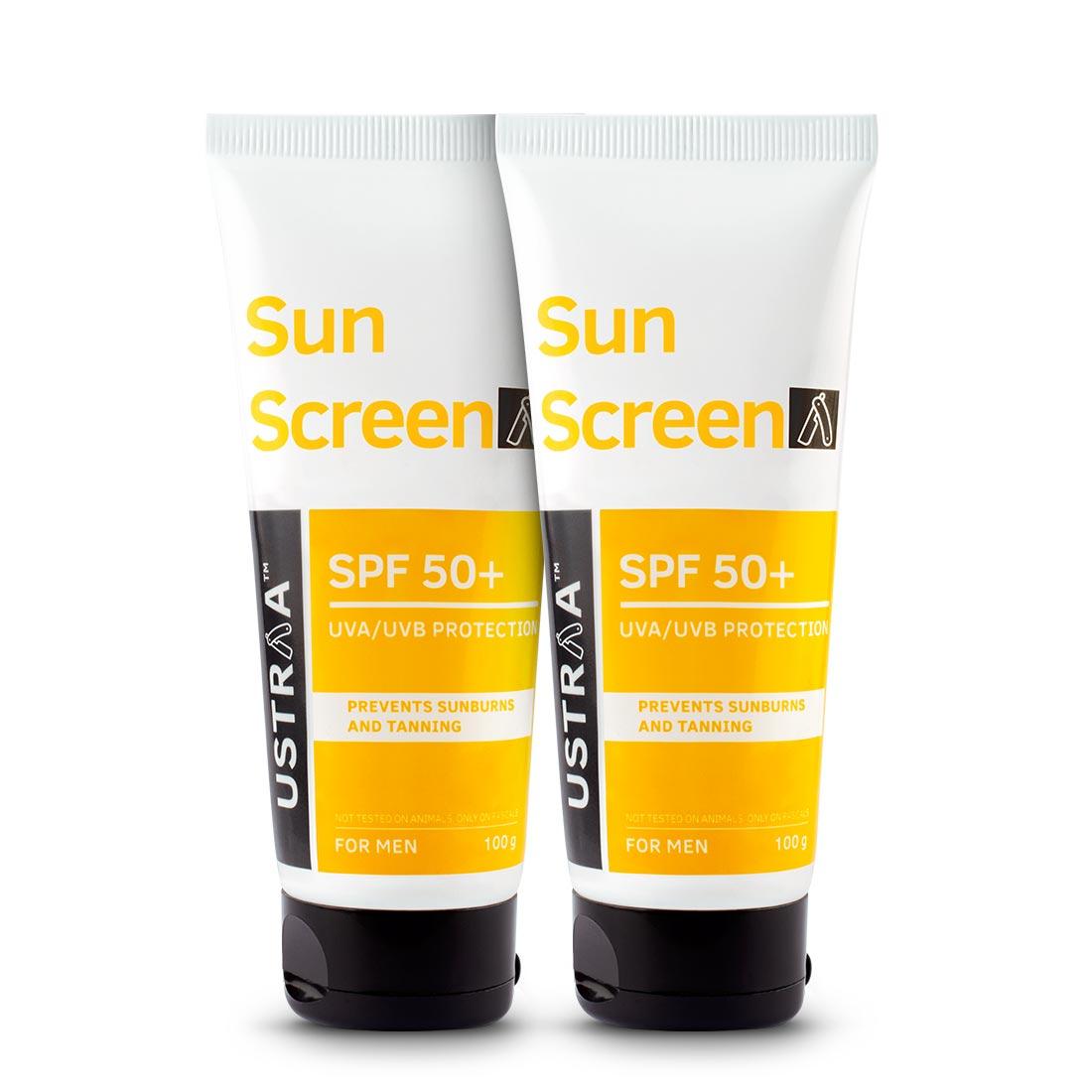 Sunscreen for men SPF 50+ 100g (Set of 2)