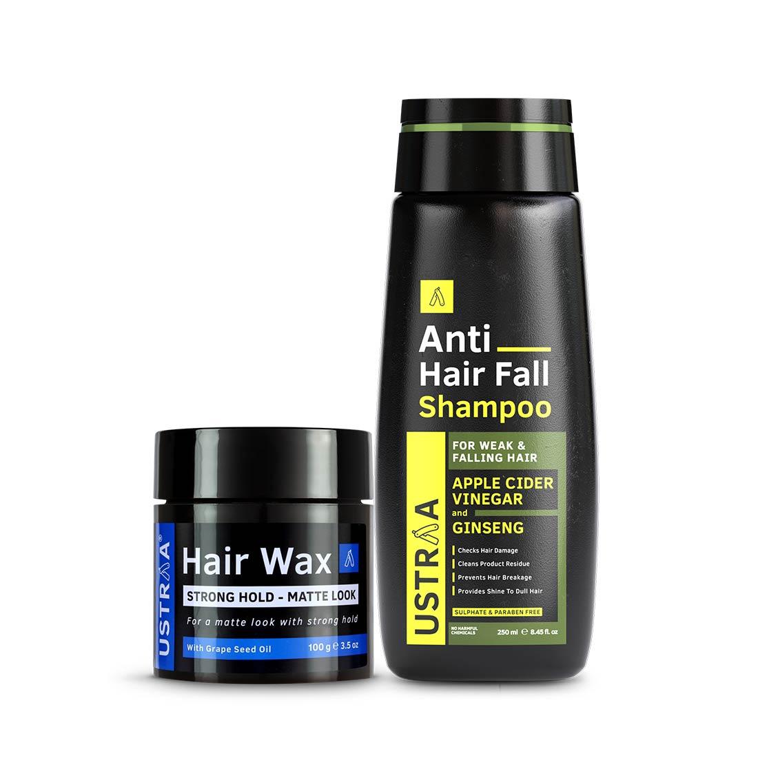Anti Hair Fall Shampoo with Apple Cider Vinegar & Hair Wax Matte Look