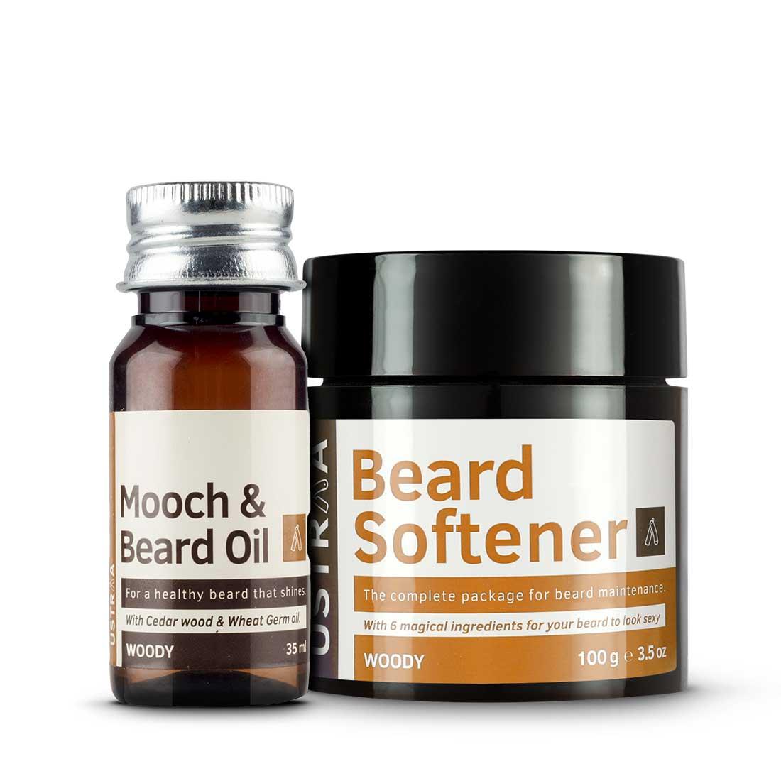Ustraa Mooch & Beard Oil & Beard Softener