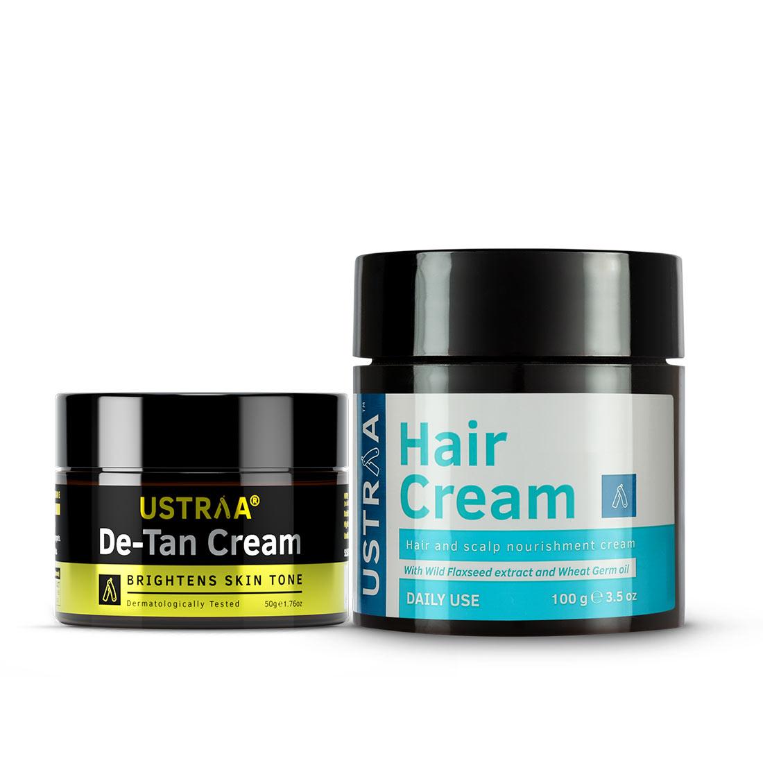 De-Tan Cream and Hair Cream daily Use