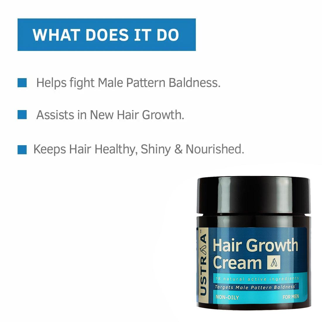 Ustraa Hair Growth Kit Anti Hairfall Shampoo Hair Growth Vitalizer  Hair  Growth Cream  Herbkart