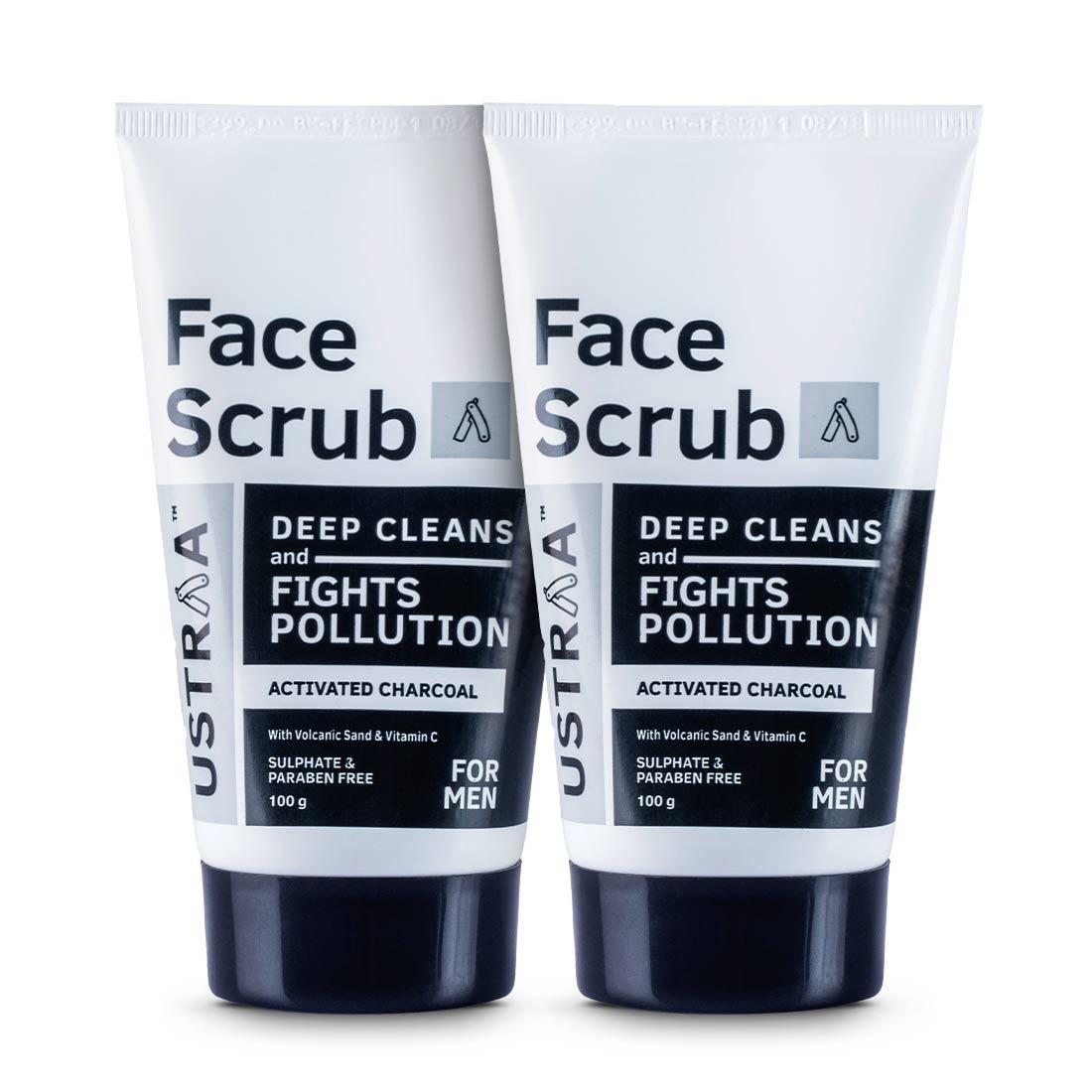 Activated Charcoal Face Scrub - 100g (Set of 2)