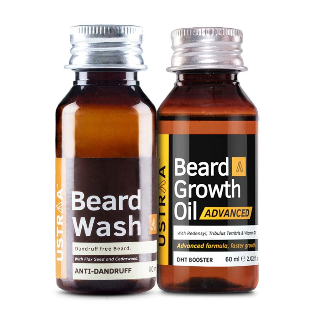 Beard Growth Oil- Advanced & Beard Wash(Anti Dandruff)