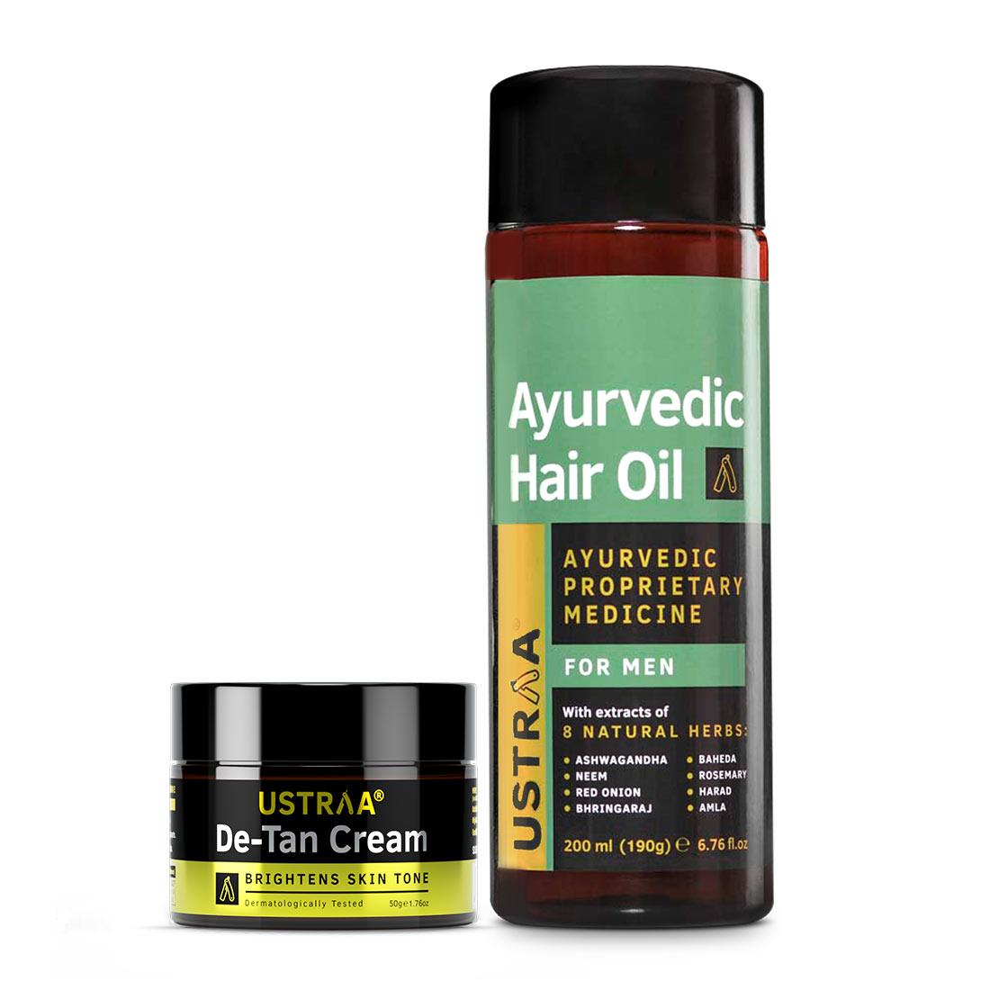 Ayurvedic Hair Oil & De-Tan Cream