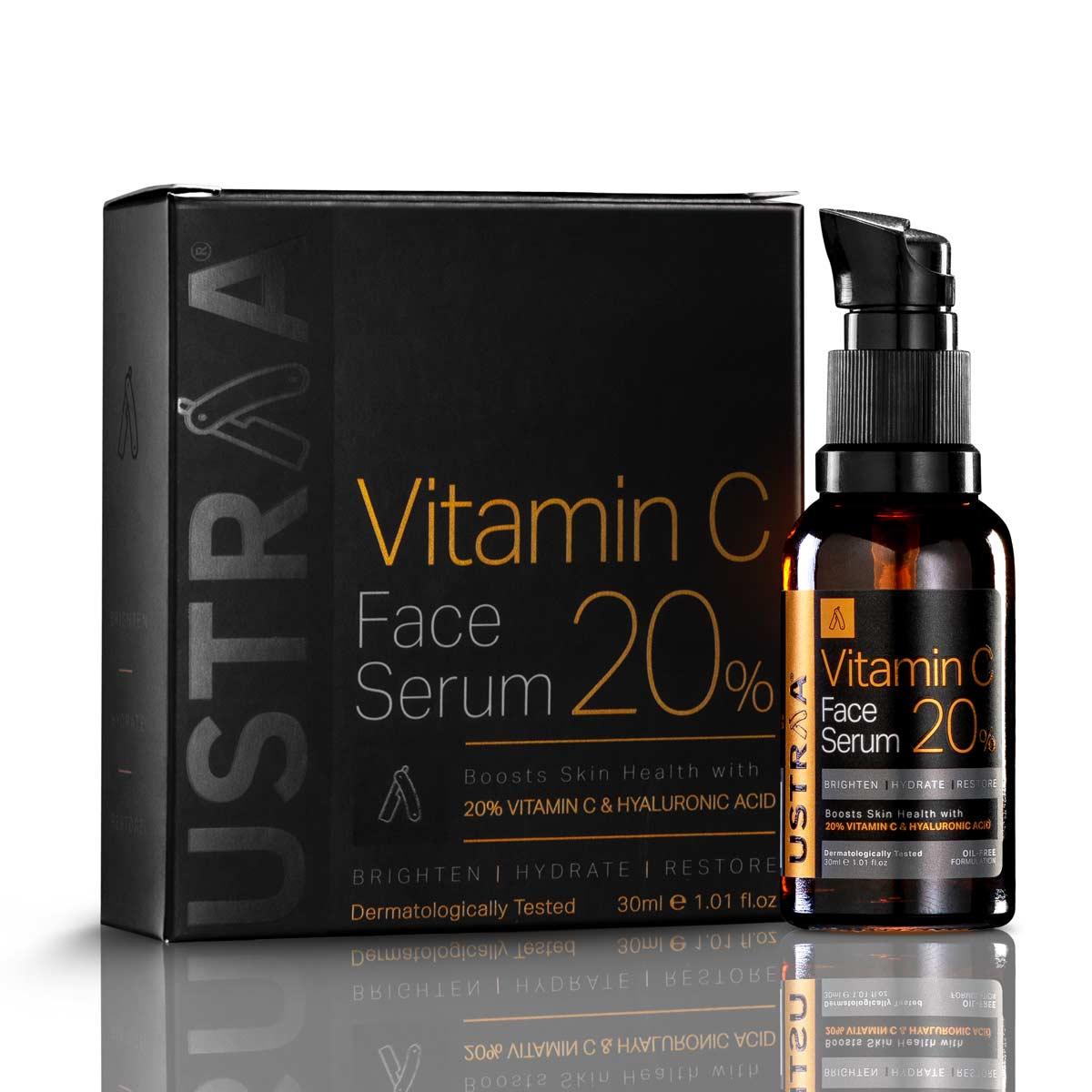 Get Bright Skin & Reduces Dandruff | Vitamin C Face Serum & Anti Dandruff Hair  Serum | Ustraa