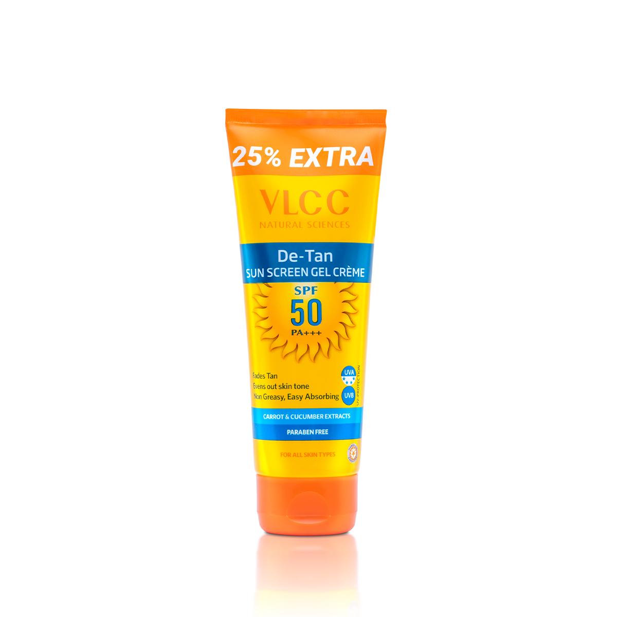 VLCC De Tan SPF 50 PA+++ Sunscreen - Effective Sun Protection and Skin De-Tanning