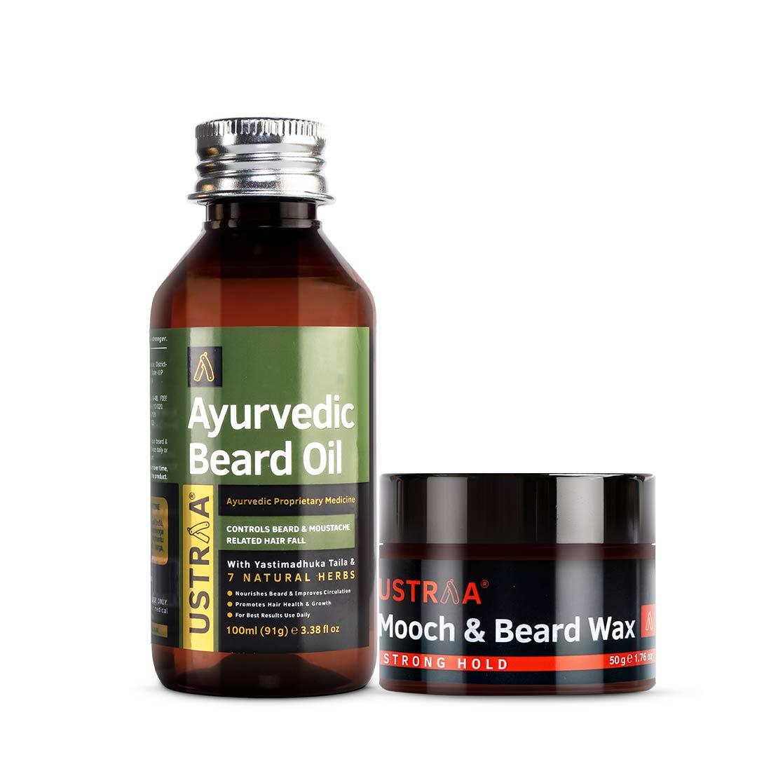 Ayurvedic Beard Oil & Mooch Wax
