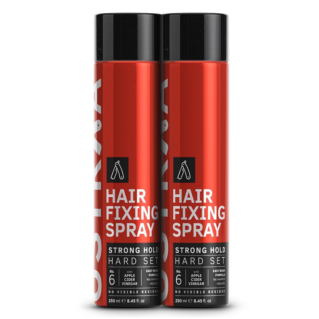 Hair Fixing Spray - Strong Hold - 250ml (Set of 2)