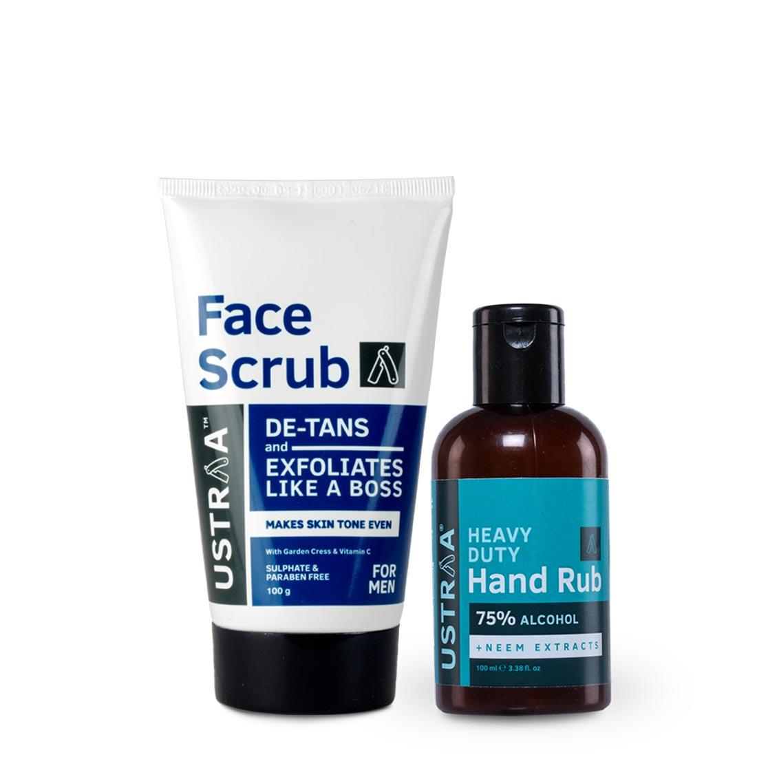 Face Scrub De-tan and Hand Rub