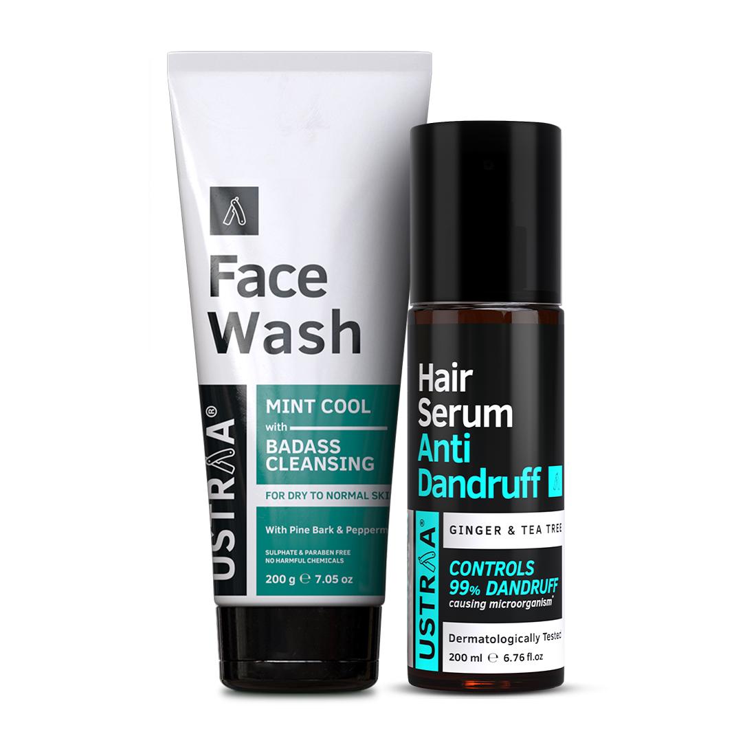 Anti Dandruff Serum & Face Wash Dry Skin