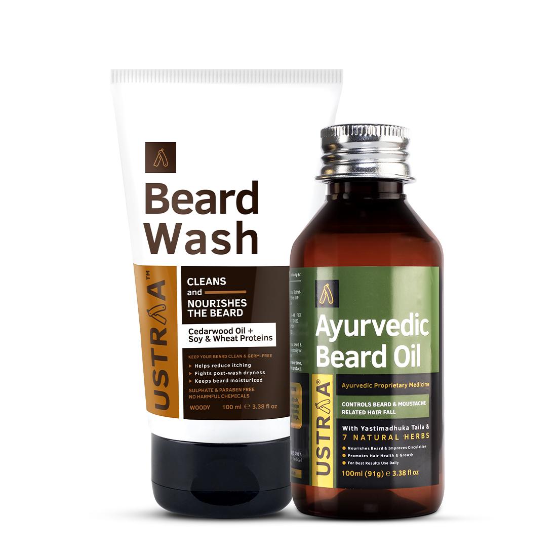 Ayurvedic Beard Oil & Beard Wash Woody