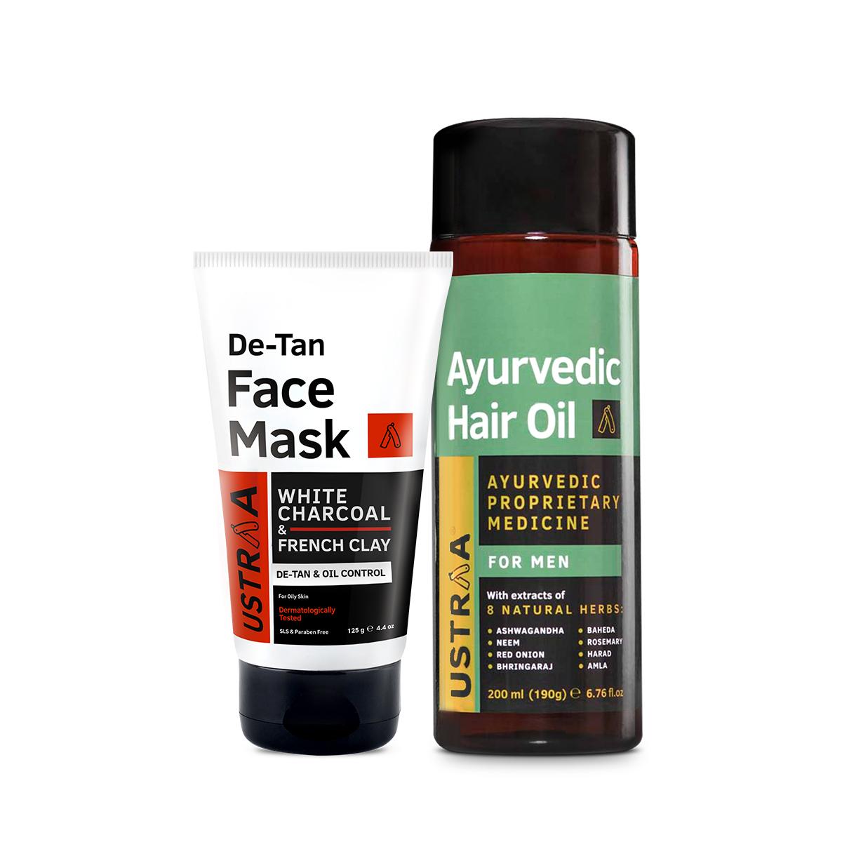 Ayurvedic Hair Oil & Face Mask- Oily Skin
