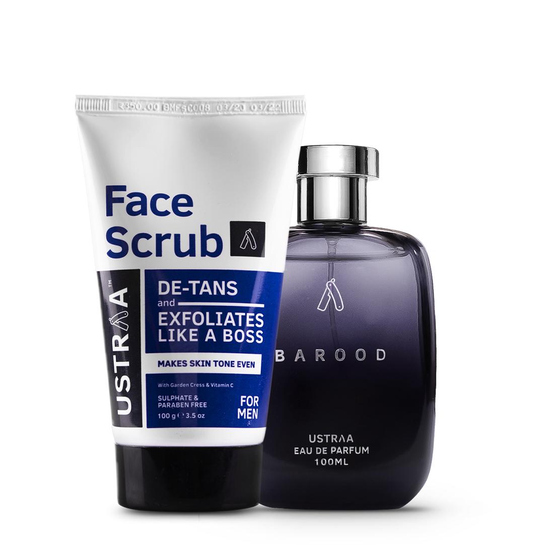 Barood EDP -  Perfume for Men & De-Tan Face Scrub