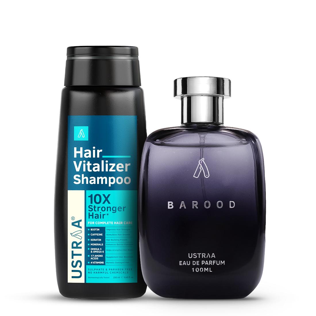 Barood EDP - Perfume for Men & Hair Vitalizer Shampoo