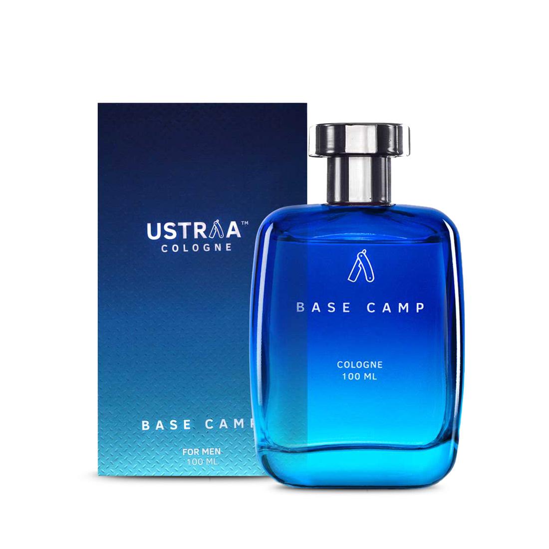 Ustraa Base Camp Cologne with cool & crisp fragrance of mountains - No Gas Perfume for Men