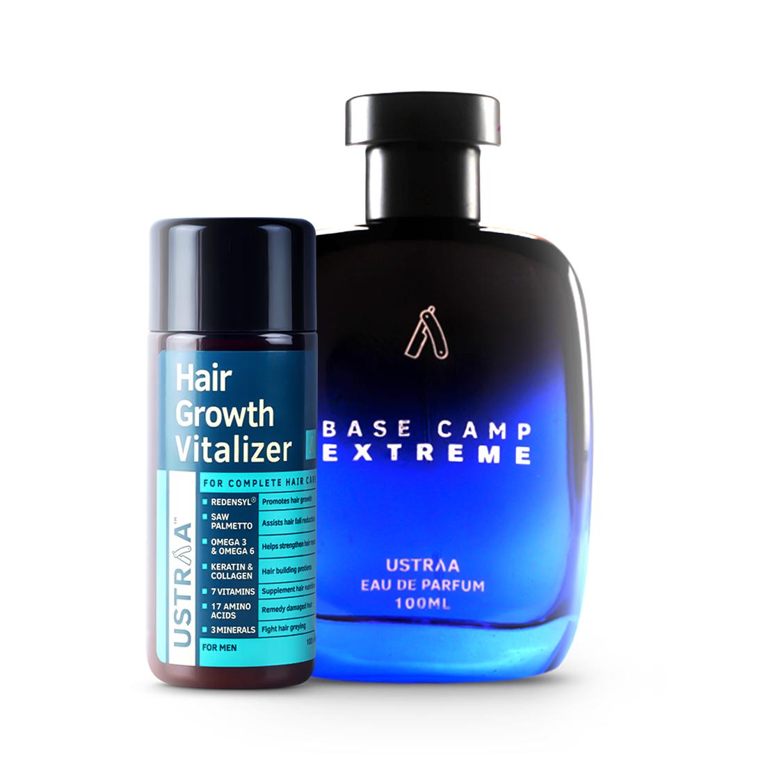 Base Camp Extreme EDP - Perfume for Men & Hair Growth Vitalizer