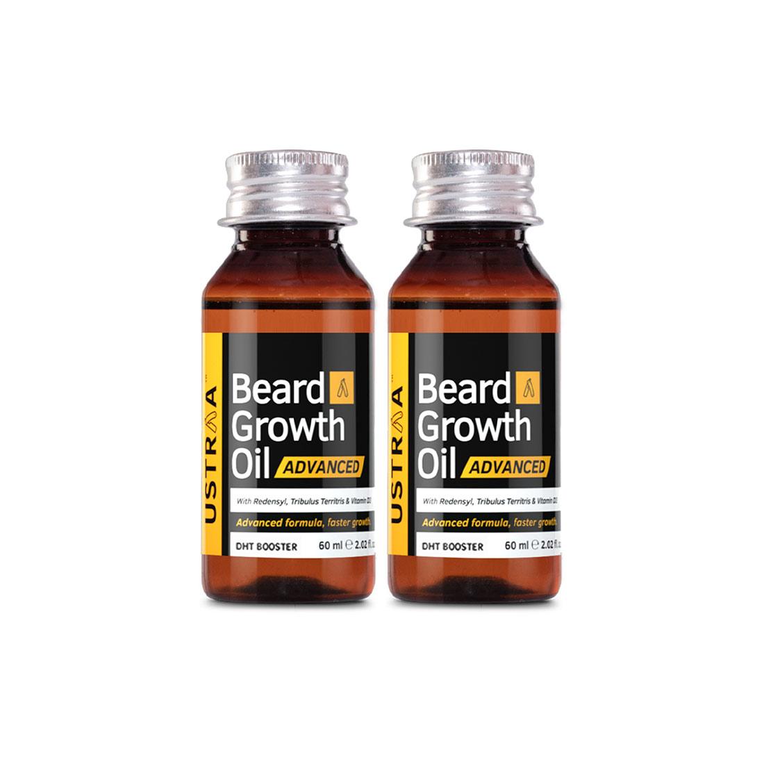 Ustraa Beard Growth Oil Advanced - With Redensyl and DHT Booster, 60ml
