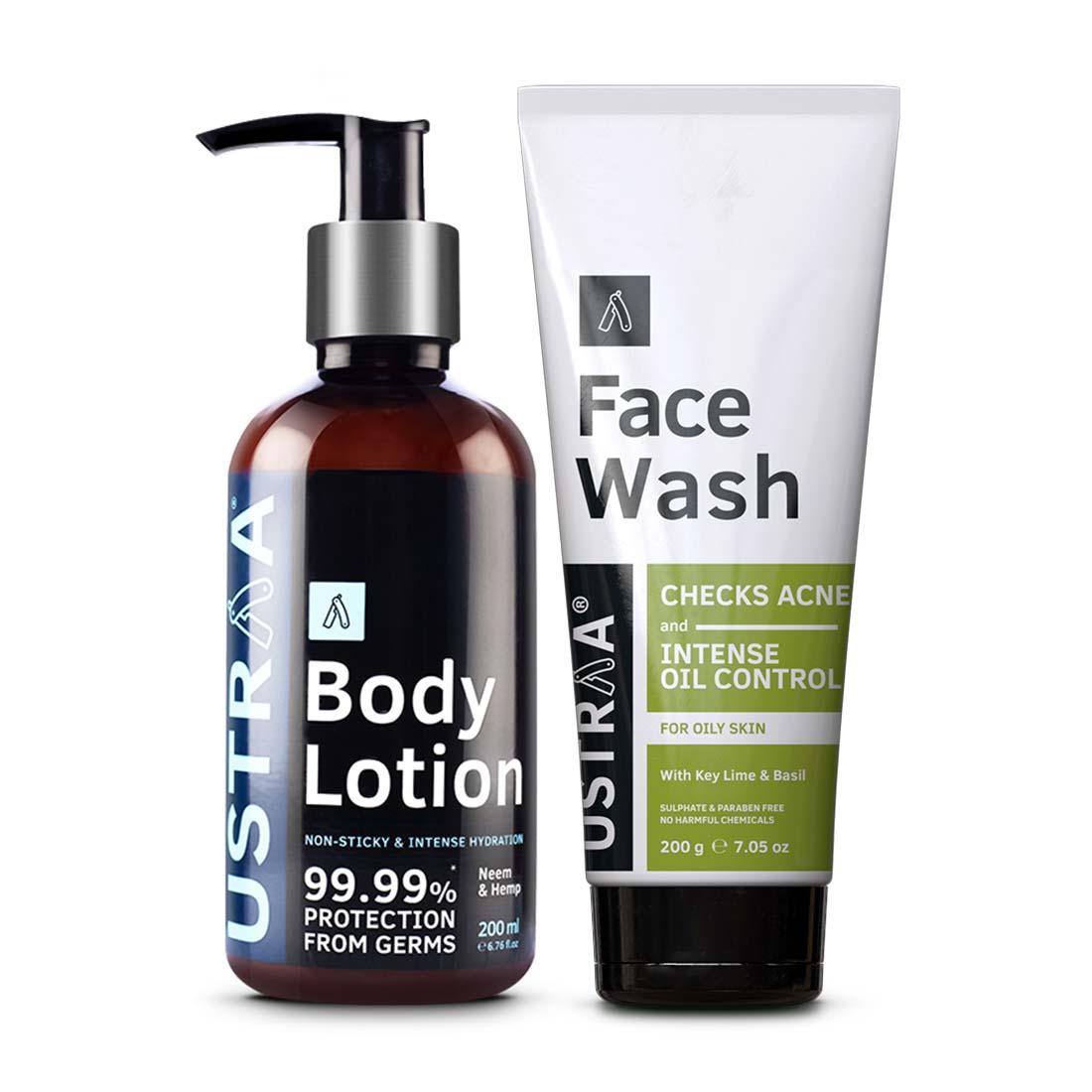 Body Lotion Germ Free & Face Wash Oily Skin