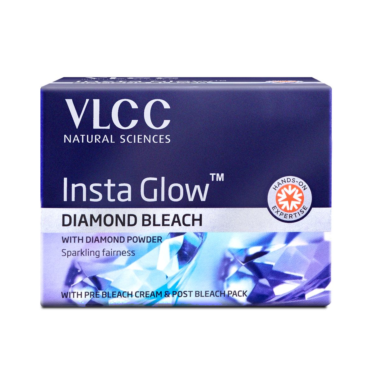 VLCC Insta Glow Diamond Bleach - Reveal Radiant Skin with Diamond Brightness