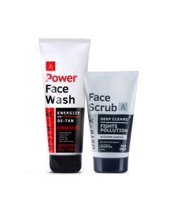 Power Face Wash Energize & Activated Charcoal Face Scrub