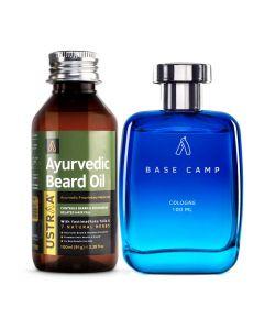 Ayurvedic Beard Oil & Base Camp Cologne - 100 ml - Perfume for Men