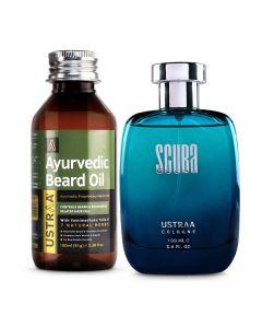 Scuba Cologne -  Perfume for Men & Ayurvedic Beard Oil