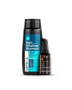 Hair Vitalizer Shampoo & 20% Viatmin C Face Serum