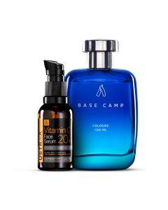 Vitamin C Face Serum & Base Camp Cologne - 100 ml - Perfume for Men