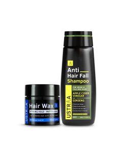 Anti Hair Fall Shampoo with Apple Cider Vinegar & Hair Wax Matte Look
