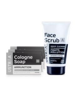 Activated Charcoal Face Scrub & Cologne Soap Ammunition
